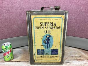 lot 270 image: Antique Standard Oil - Superla Cream Separator Oil Can