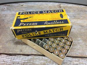lot 275 image: Prohibition Era Peters 38 Special Police Match Cartridge Box