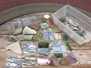 lot 277 image: Interesting Variety Mineral Slabs