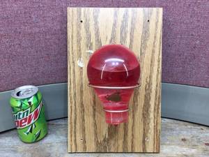 lot 281 image: Vintage Red Comet - Automatic Fire Extinguisher Glass Grenade