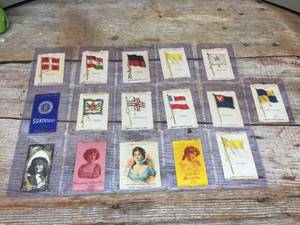 lot 287 image: Curated Antique Tobacco Cards - Look These Up