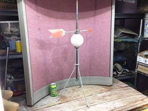 lot 314 image: Vintage Weather Vane with Glass Ball