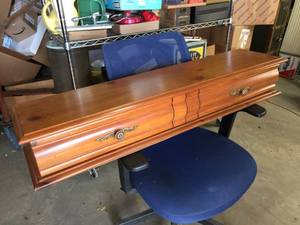lot 315 image: Contemporary Wooden 2 Drawer 43 x 10 x 7 - Pine