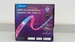 lot 4 image: Govee RGBIC Pro LED Strip Lights 49.2ft Wi-Fi Smart Lighting Kit
