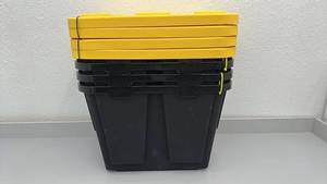 lot 25 image: Set of 4 Greenmade 12-Gallon Professional Grade Storage Boxes