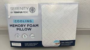 lot 36 image: Serenity by Tempur-Pedic Cooling Memory Foam Pillow Standard Size