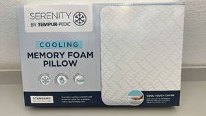 lot 50 image: Serenity by Tempur-Pedic Cooling Memory Foam Pillow Standard Size