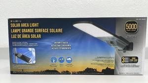 lot 52 image: Sol Brite Solar Area Light 5000 Lumens Motion Activated Outdoor Fixture