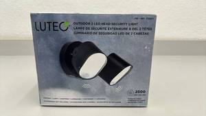lot 69 image: Lutec Outdoor 2 LED Head Security Light with Motion Sensors