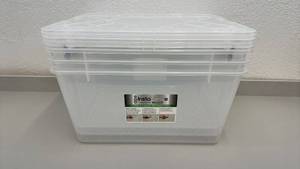 lot 90 image: Greenmade InstaView 45 Qt Multi-Use Storage Totes 3 Pack