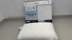 lot 92 image: Set of 2 Serenity by Tempur-Pedic Cooling Memory Foam Pillow Standard Size