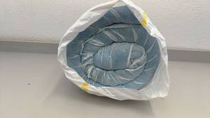 lot 98 image: Twin-sized memory foam mattress topper in packaging