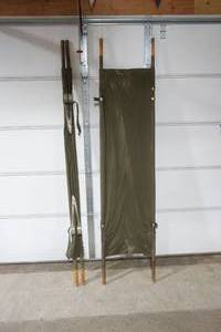 lot 8 image: Vintage Military Medical Stretchers (2ct)