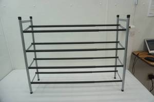 lot 35 image: Adjustable Metal Shoe Rack