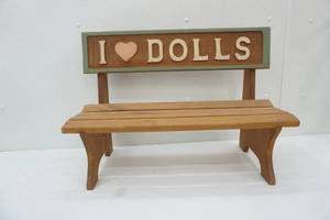 lot 95 image: small wood bench