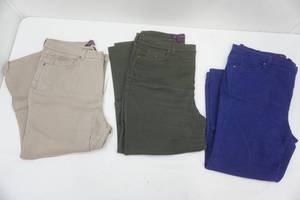 lot 132 image: Womens Pants (3ct) Gloria Vanderbilt Size 16