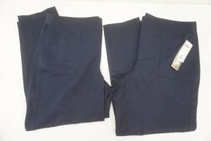lot 133 image: NEW (2ct) Womens 32 Heat Cool Navy Blue Pants Size XL
