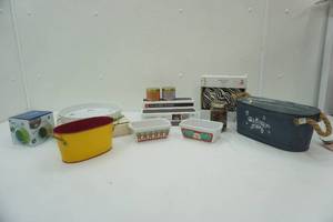 lot 177 image: Royal Nordic Treasures Rose Pie Plate, Color Changing Clock, Non-Skid Storage Shelf and More
