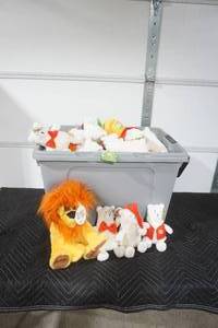 lot 194 image: NEW Large Lot of Stuffed Animals (tote not included)