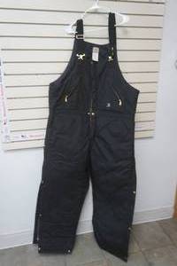 lot 308 image: Carhartt Black Overall Bibs NEW 40x32