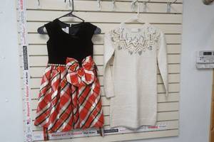 lot 312 image: Girls Winter Dresses Size 78 & 10