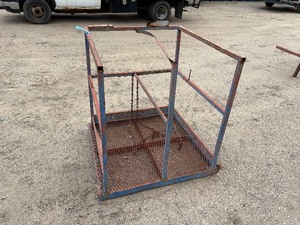 lot 44 image: Forklift Man Basket Work Platform 37  w x 39  d x 44 t