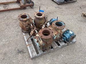 lot 46 image: Pallet of Plug Valves including Val-Matic Cam-centric, DeZurik Eccentric PEC, GA Industries