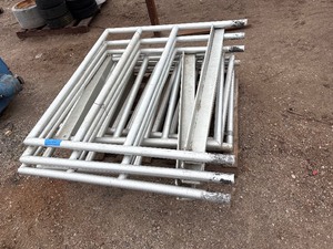 lot 52 image: Commercial Metal Guard Rails or Protective Barriers. Approx. 8 rails
