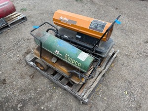 lot 55 image: 2 torpedo portable heaters All Pro and Knipco
