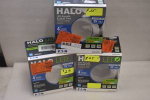lot 13 image: 4 inch Halo Retrofit Eyeball Trim