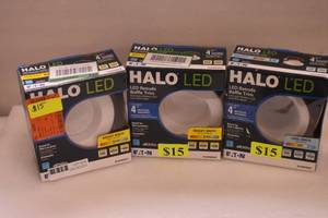 lot 15 image: Halo LED Retrofit Baffle Trim