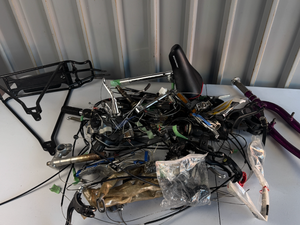 lot 1002 image: Lot of Assorted Used Bicycle Parts