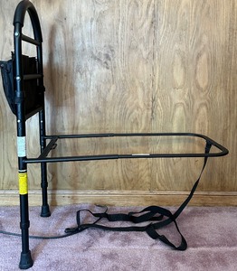 lot 167 image: Adjustable Bed Assist Rail with Storage Pouch