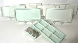 lot 12 image: Vintage Dental Trays Assortment with Dividers