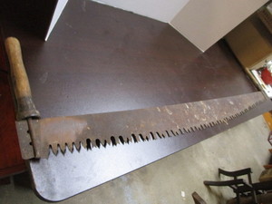 lot 9 image: Lumber Saw, Antique
