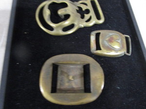 lot 17 image: Brass Belt Buckles