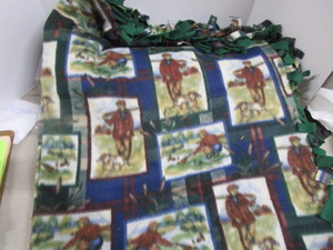lot 118 image: Hunter Themed Blanket