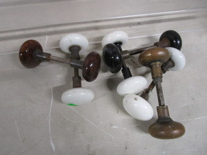 lot 90 image: Antique Door Knobs