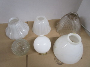 lot 127 image: Glass Lamp Shades