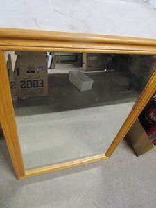 lot 161 image: Oak Framed Mirror