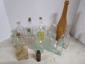 lot 170 image: Antique Glass Bottles