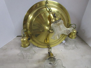 lot 171 image: Brass Ceiling Light