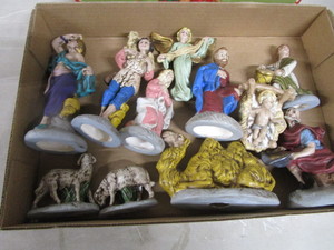 lot 197 image: Ceramic Nativity Set