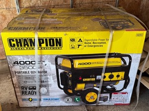 S - Champion 4000 Starting Watt 3500 Running Watt Portable Generator Sealed Box
