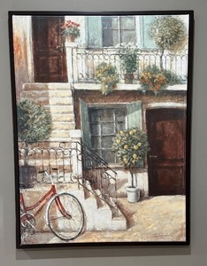 lot 16A image: FLR - Canvas Print of Courtyard Scene