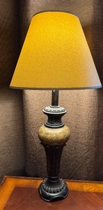 lot 88 image: UL - 31 Inch Decorative Table Lamp with Beige Shade