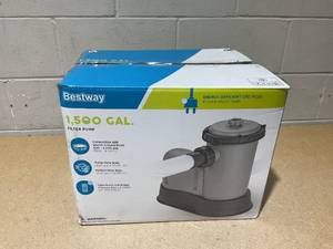 lot 226 image: Bestway 58390E Flowclear 1500 GPH Filter Pump for Above Ground Swimming Pool