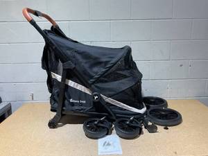 lot 35 image: Totoro ball Dog Stroller for Large Dogs One-Click Folding 4 Wheel Foldable Dog Stroller for 2 Dogs with Storage Pocket Suitable for Pets Up to 80LBS (Black, Large)
