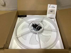 lot 437 image: VOLISUN Low Profile Ceiling Fans with Lights and Remote