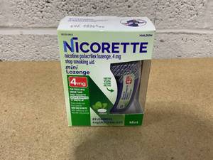 lot 262 image: Nicorette 4mg Mini Lozenge 81ct